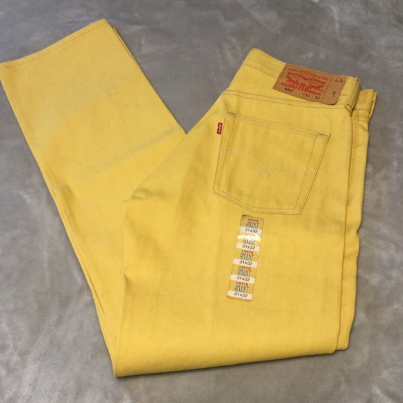 yellow levis 501